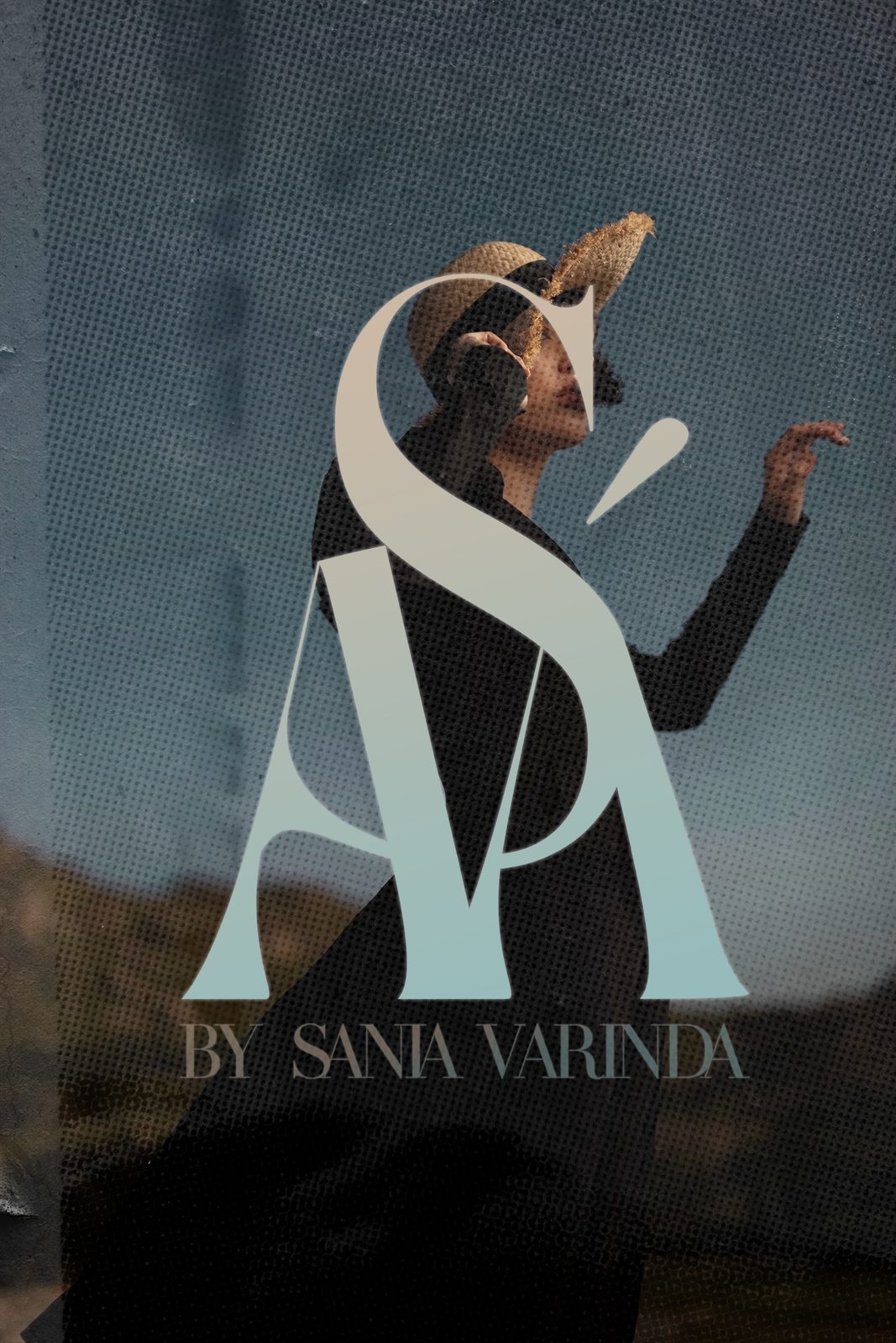 SÁVA poster with the stacked monogram